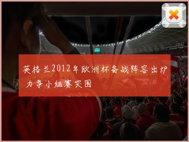 英格兰2012年欧洲杯备战阵容出炉 力争小组赛突围